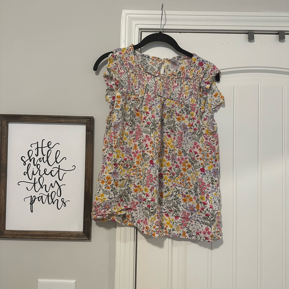 Floral tank top blouse